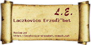 Laczkovics Erzsébet névjegykártya